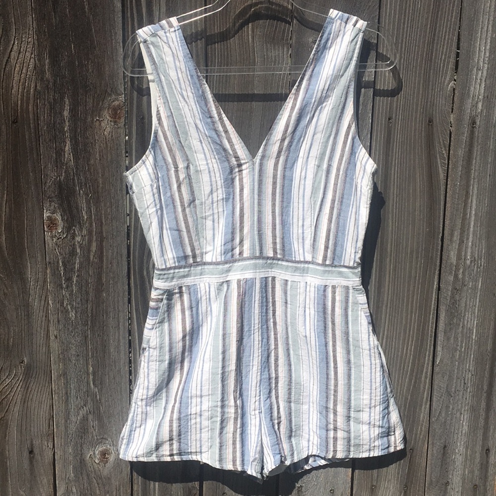 Loveriche Striped Romper Sz L